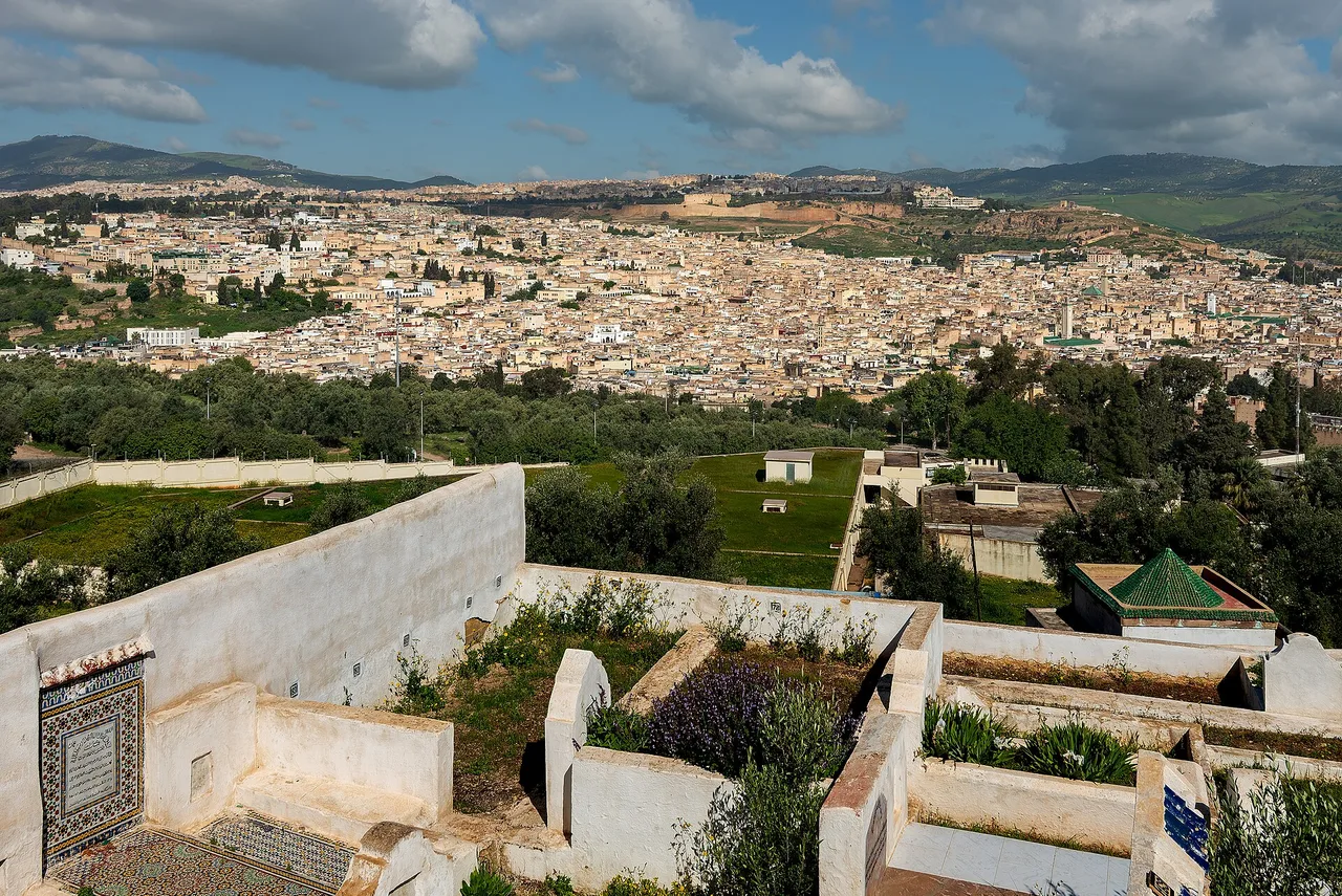 Panorama de la médina de Fès